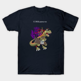 Clanosaurus Rex CORKsaurus Plaid Cork Irish Ireland Family Tartan T-Shirt